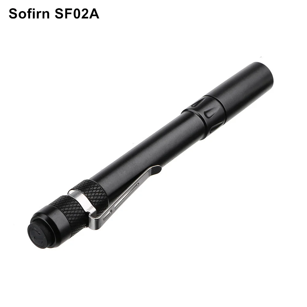 Sofirn SF02 ручка светильник мини светодиодный светильник-вспышка Cree XP-G2 240LM светодиодный светильник Карманный EDC светильник AAA зажим компактный светильник-вспышка Lanterna - Испускаемый цвет: black