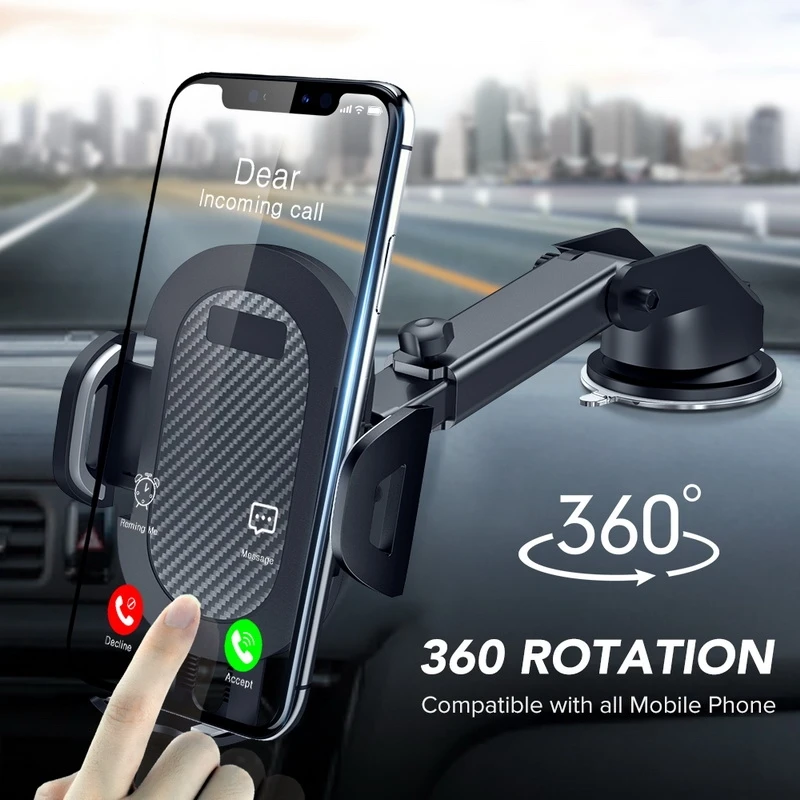 

Universal Telescopic Windshield Mobile Phone Car Holder for Samsung S105G A10 A20 M20 A8 iPhone XSMax XR 6 S 7 8 P20lite P30pro