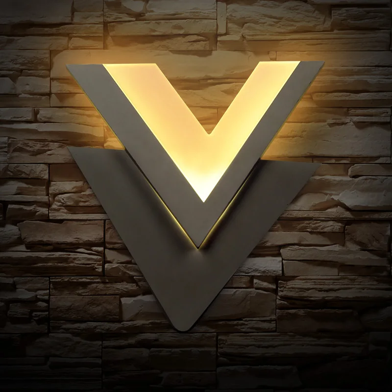 

(Custom mode of transport) Modern minimalist bedroom wall lamp, V-type stairs wall lamp