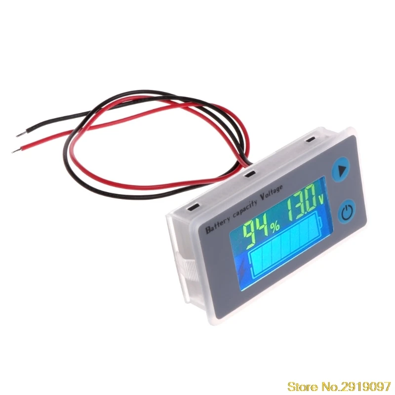 

Battery Capacity Indicator Voltage Monitor 10-100V Universal Battery Capacity Voltmeter Tester LCD Car Lead-acid Indicator