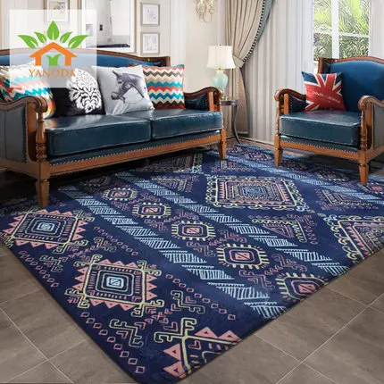 Коврик в европейском стиле гостиная Диванный кофейный столик коврик спальня полный прикроватный прямоугольный простой современный коврик садовый