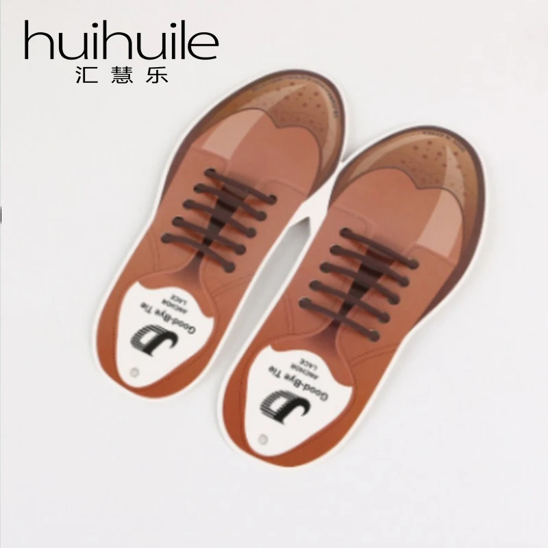 10Pcs/Set 6cm No Tie Shoelaces New Novelty Elastic Silicone Leather Shoe Laces For Men Women All Fit Strap Business Shoes TH-SX2 stylish middle plant jacquard 6cm width coffee color tie for men