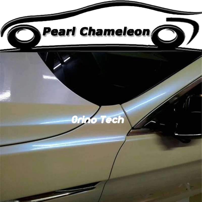 

Премиум Глянцевая жемчуг Хамелеон синяя виниловая Глянцевая жемчужная белая пленка хамелеон безвоздушная автомобильная пленка Размер: 1,52*20 м/рулон (5 футов x 65 футов)