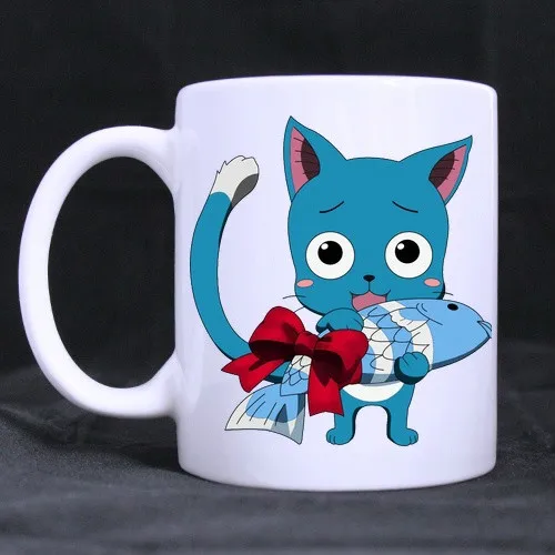 Волшебная кружка Счастливый хвост фарфоровая кофейная керамическая чайная