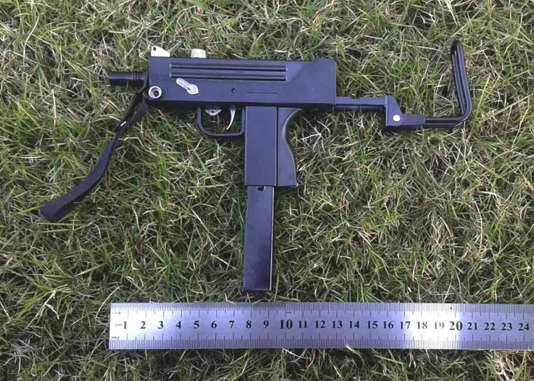 1:2.5 масштаба поддельные серый цвет с красноватым отливом США m10 MAC 10 винтовка
