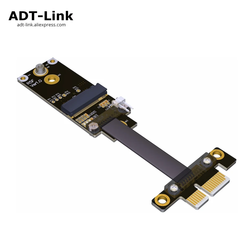 M.2 A.E. key WiFi To PCIe x1 Extender Adapter Riser Gen3.0 Wireless ...