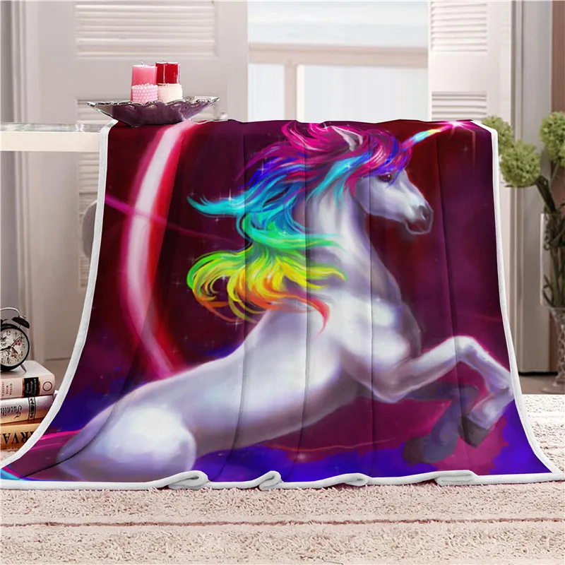 

Fantic Forest Unicorn Blanket Mat Tapestry Soft Wall Bedspread Beach Towel Mat Blanket Table Beach Towel Cosplay