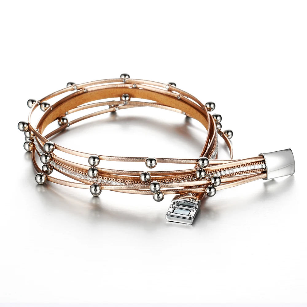 17KM-Design-Fashion-Bead-Multiple-Layers-Charm-Bracelet-For-Women-Men-Leather-Bracelets-Bangle-New-Femme