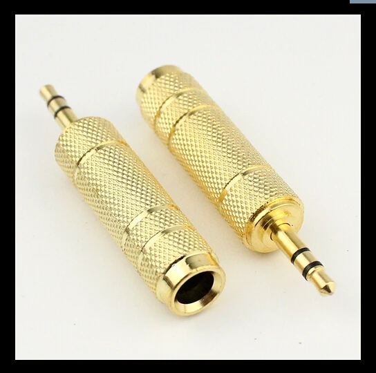 3 5mm Male to 6 5mm Female Adapter 3 5 plug to 6 35 Jack Stereo Audio Adapter for Microphone Headphone AUX Cable Convertor 50PCS