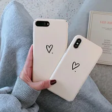 Simple Solid color phone case for iPhone6 6S 7 TUP Love phone case for iPhone7P 8 8P Personality phone case iPhoneX XS XR MAX