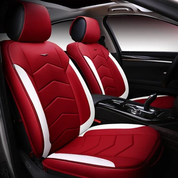 

Luxury leather Car Seat Covers Universal Fit Car Styling for Peugeot 206 207 2008 301 307 3008 408 4008 508 car accessories