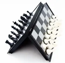 Портативный магнитный складной шахматная доска игры esses Специальная международная торговля шахматы для обучения игры на открытом воздухе