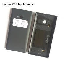 Yamerepair оригинальная новая задняя крышка для Nokia lumia 735 крышка батареи задняя крышка корпус дверной чехол NFC+ Беспроводная зарядка часть