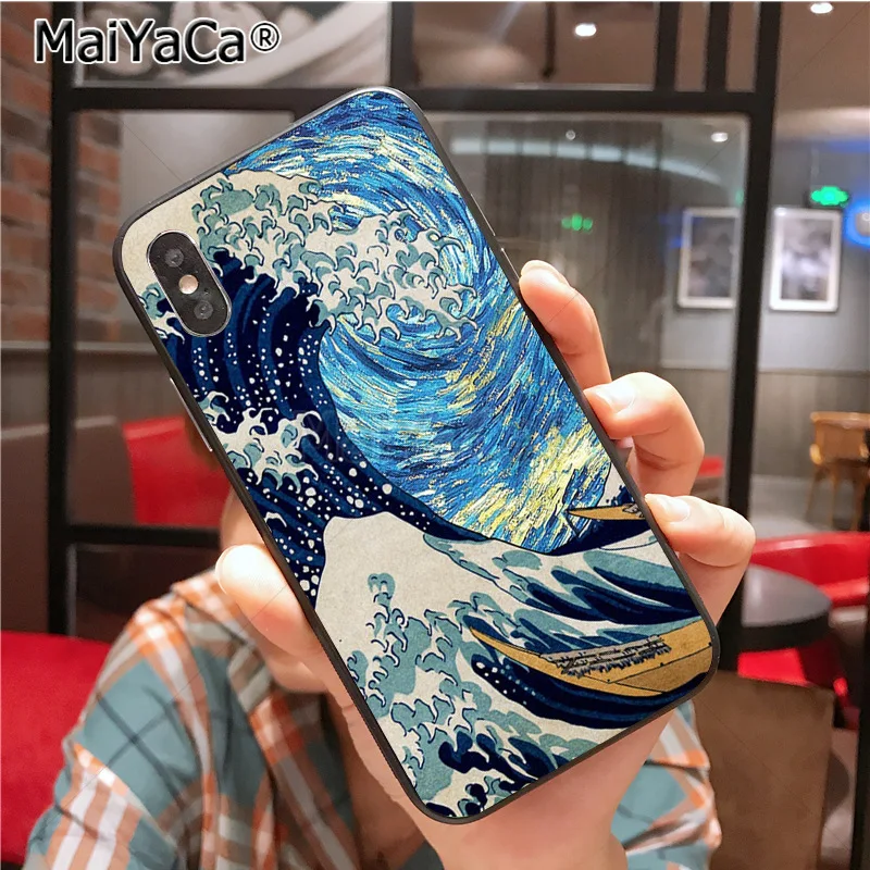 MaiYaCa Hokusai большая волна чехол для телефона iphone 11 Pro X 8 7 6 6S Plus 5 5S SE cass - Цвет: 5