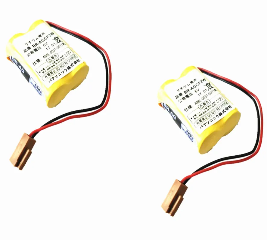 2 шт./лот BR-AGCF2W br AGCF2W литий 6 В plc батарей с черный разъем Fanuc