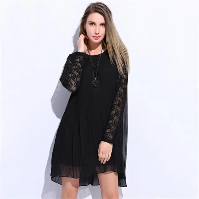 Women Dresses Autumn Spring Clothing Lace Dress Red Black Sexy New