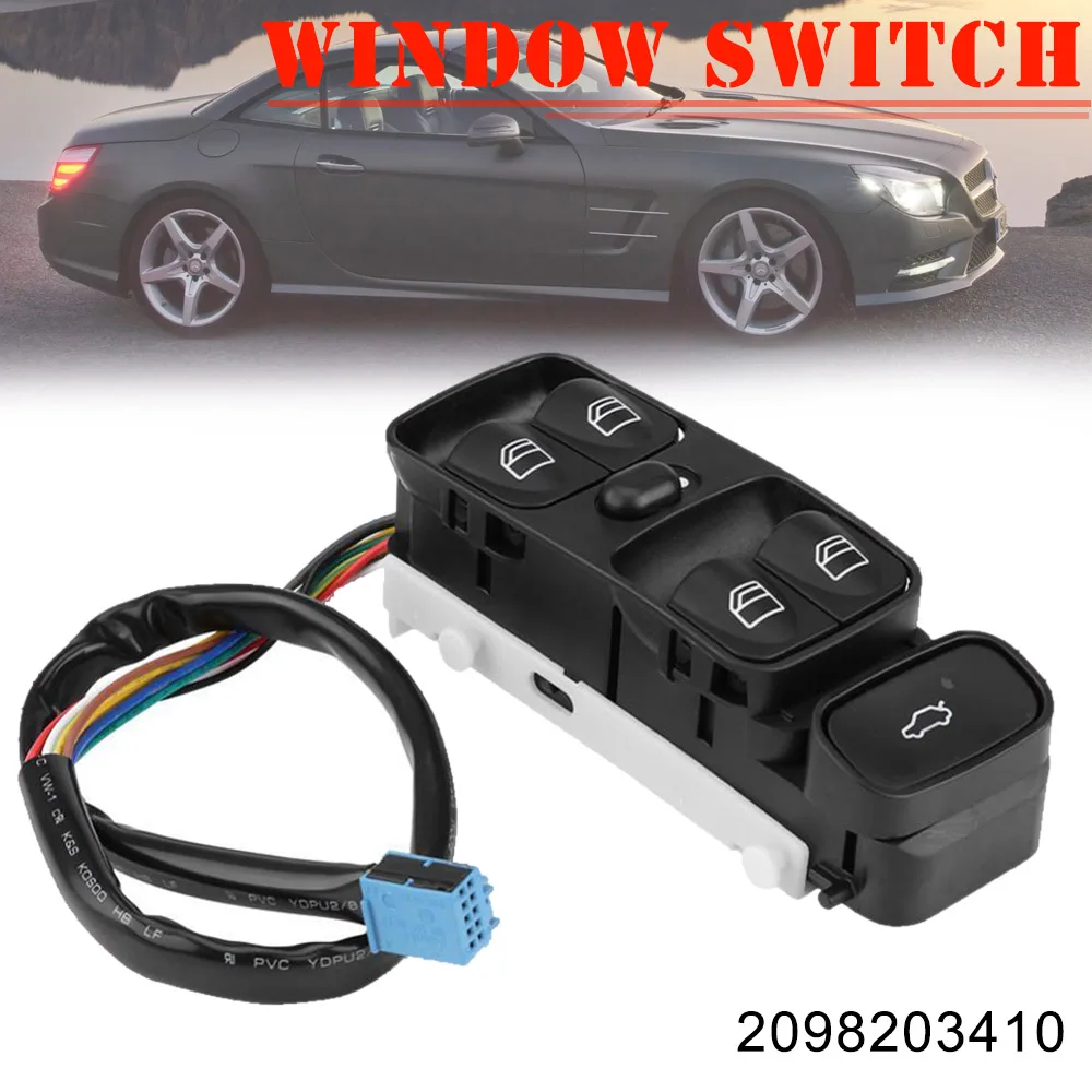 

1 Pcs Car Power Master Window Switch Control 2098203410 Replacement for Mercedes DXY88