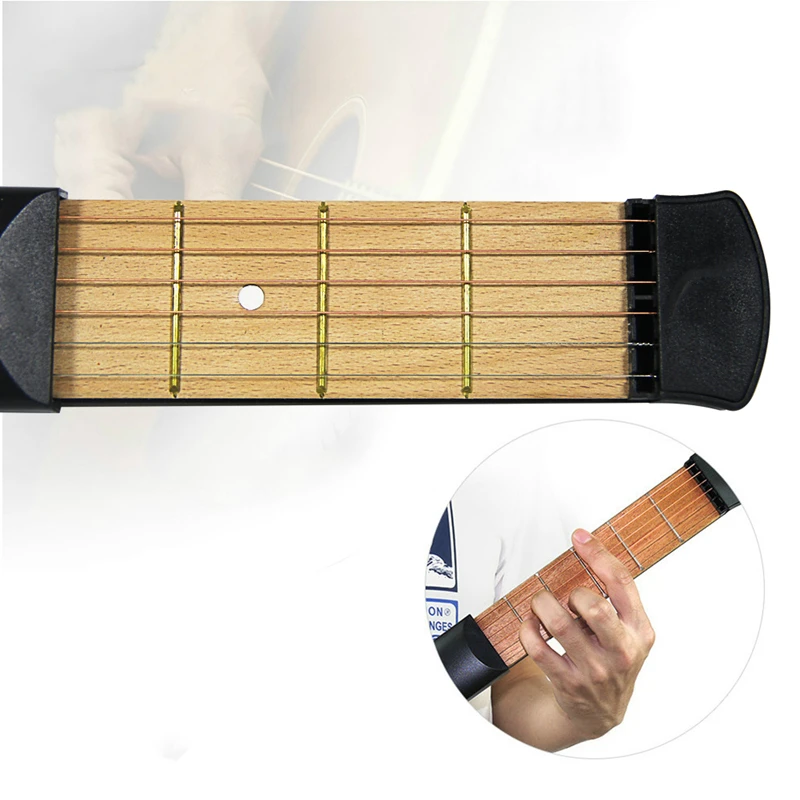 

Acoustic Guitar Practice Tool Portable Pocket Finger Exercise Chord Changes Trainer Stringed Instruments Trainert Entertainment