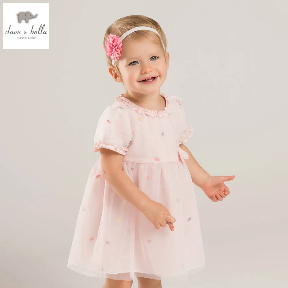 

DB5297 dave bella summer baby girls princess dress childs pink dress kids wedding dress children dress baby lolita costumes