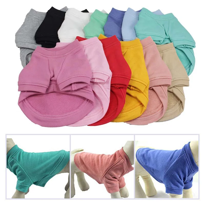 XS 4XL Blanks футболки для девочек Толстовка собак натуральный хлопок Повседневный