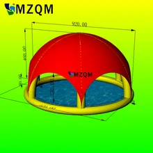 MZQM паук надувная уличная купольная палатка 9,2 м Диаметр 6 ног надувная палатка-паук надувные игрушки/надувной бассейн