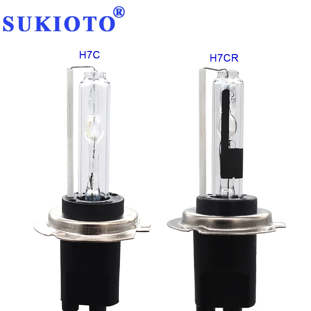 Ксеноновая лампа SUKIOTO Fast Bright H7C xenon H7CR 6000K с металлическим основанием HID ксеноновая
