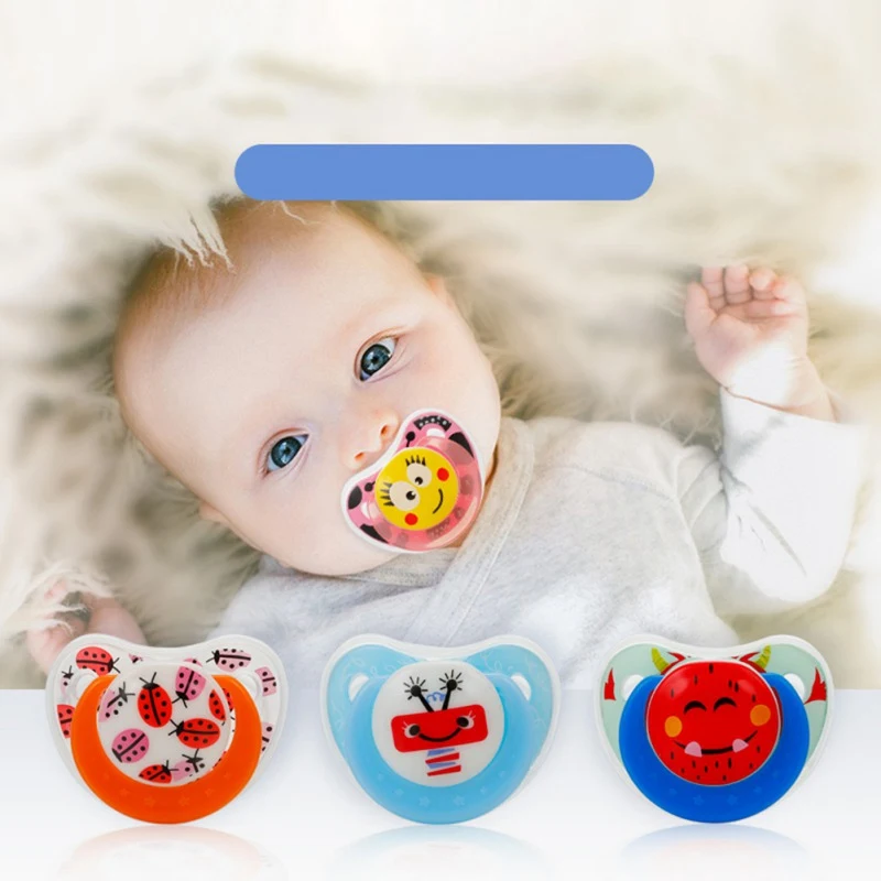 

Baby Novelty Silicone Pacifier Cartoon Pattern Nipple Pacifiers Feeding Orthodontic Dummy Soother