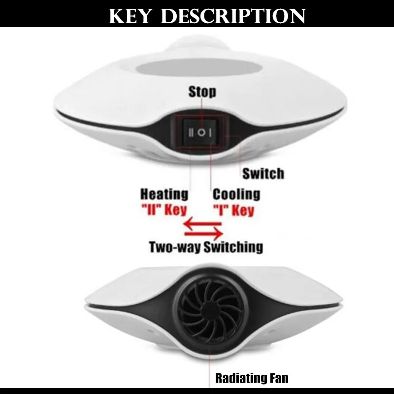 UFO USB Coasters Two-Way Cooling & Heating USB Warmer & Cooler for Milk Tea Coffee Mug Hot Drinks Beverage Cup Mat Tools Heater