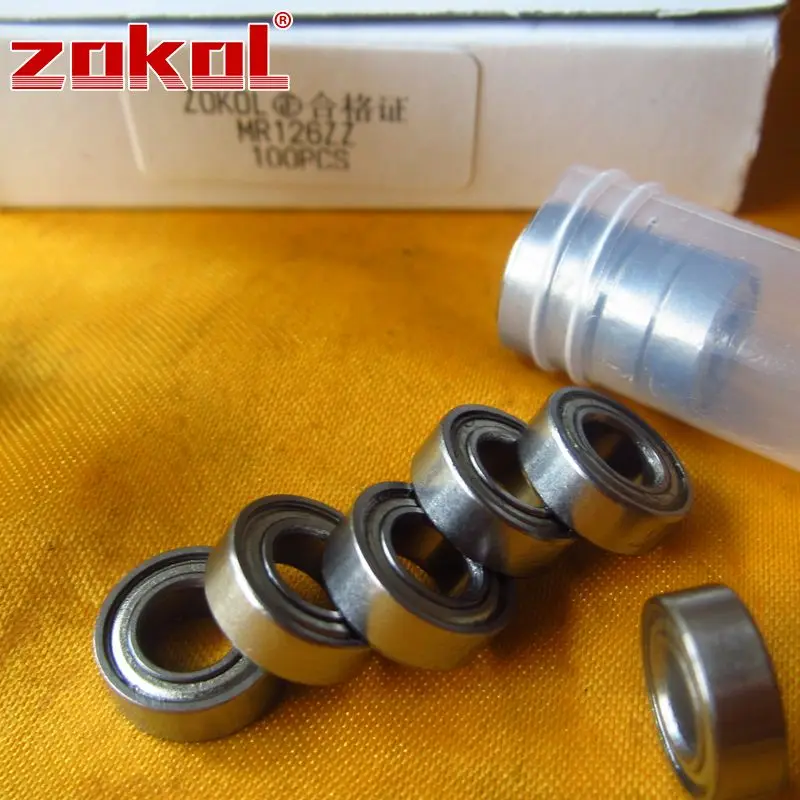 ZOKOL MR126 ZZ подшипник флуоресцентный миниатюрный радиальный шарик mr126zz 6*12*4 мм|bearings