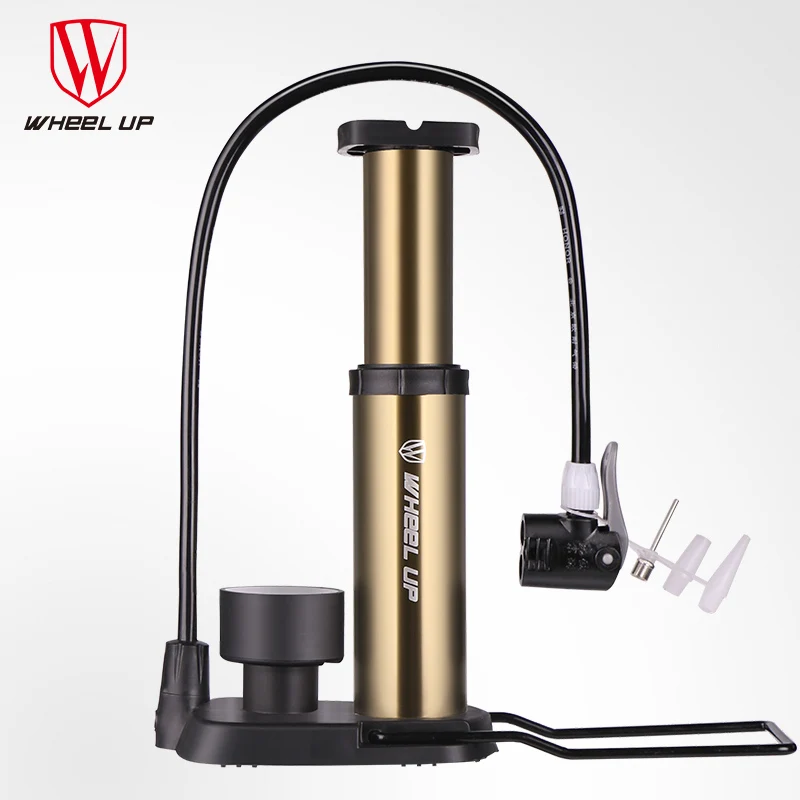WHEEL UP 120 Psi High Pressure Bicycle Pump Portable Pump Ultra-light Bike Pump Hose With Pressure Gauge WHEEL UP 120 Psi High Pressure Bicycle Pump Portable Pump Ultra-light Bike Pump Hose With Pressure Gauge