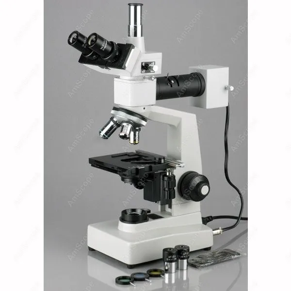 Два светотехнических микроскопа AmScope 40X 1000X два световых + USB Цифровая