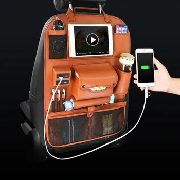 

Car seat Back storage bag Hanging Multifunction Anti-dirty Pad for volkswagen vw tiguan jetta cc santana volante caddy touareg