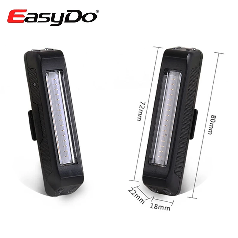 Водонепроницаемый USB Перезаряжаемый светильник Easydo для горного и шоссейного