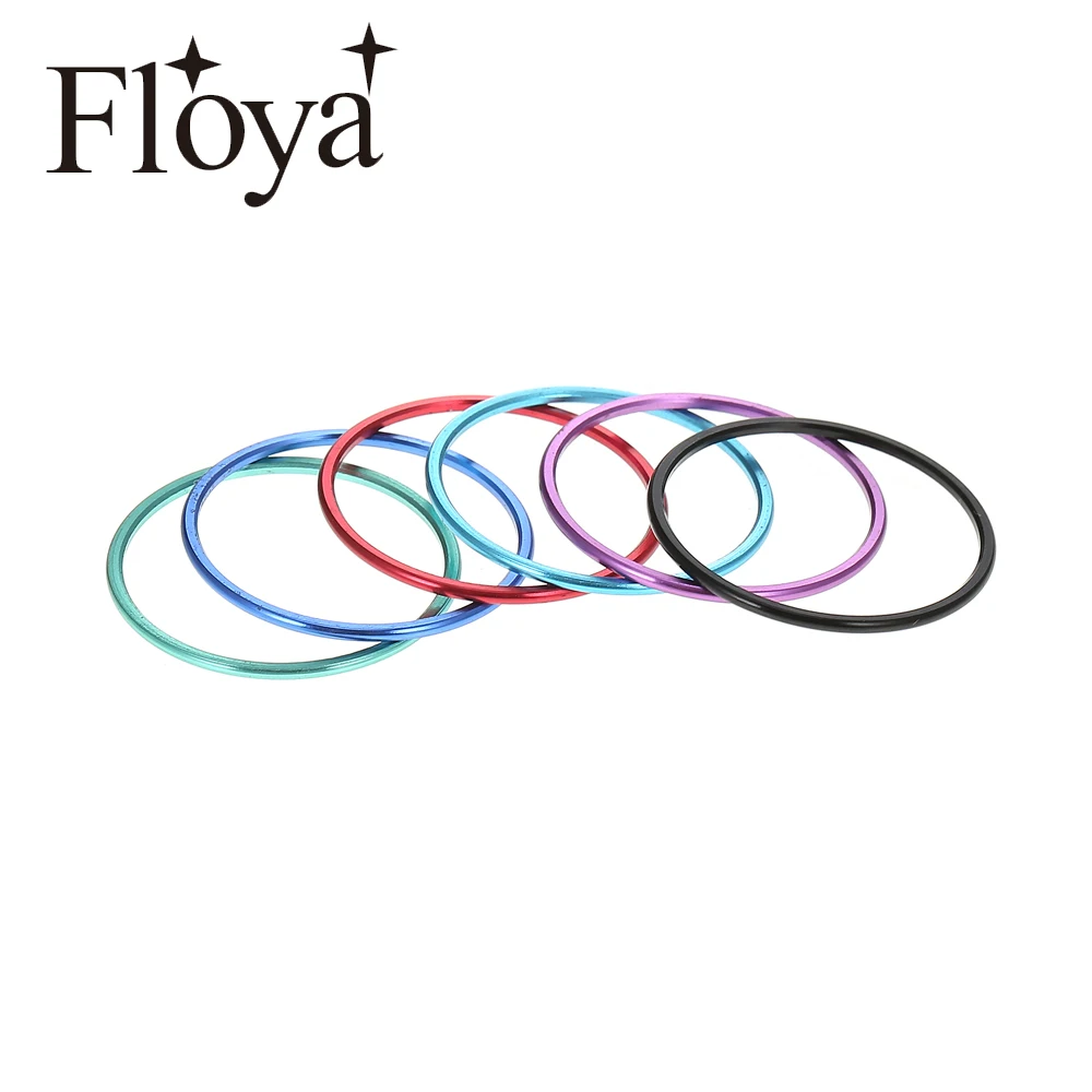 Floya 1 мм ширина внутренние кольца Сменные заполненные кольца алюминиевый материал аксессуары для женщин Персонализированные красочные