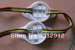 Акция! 30 мм Диаметр WS2801 модуль пикселей, 1.44 Вт, 6 шт. 5050 SMD RGB LED; DC12V вход