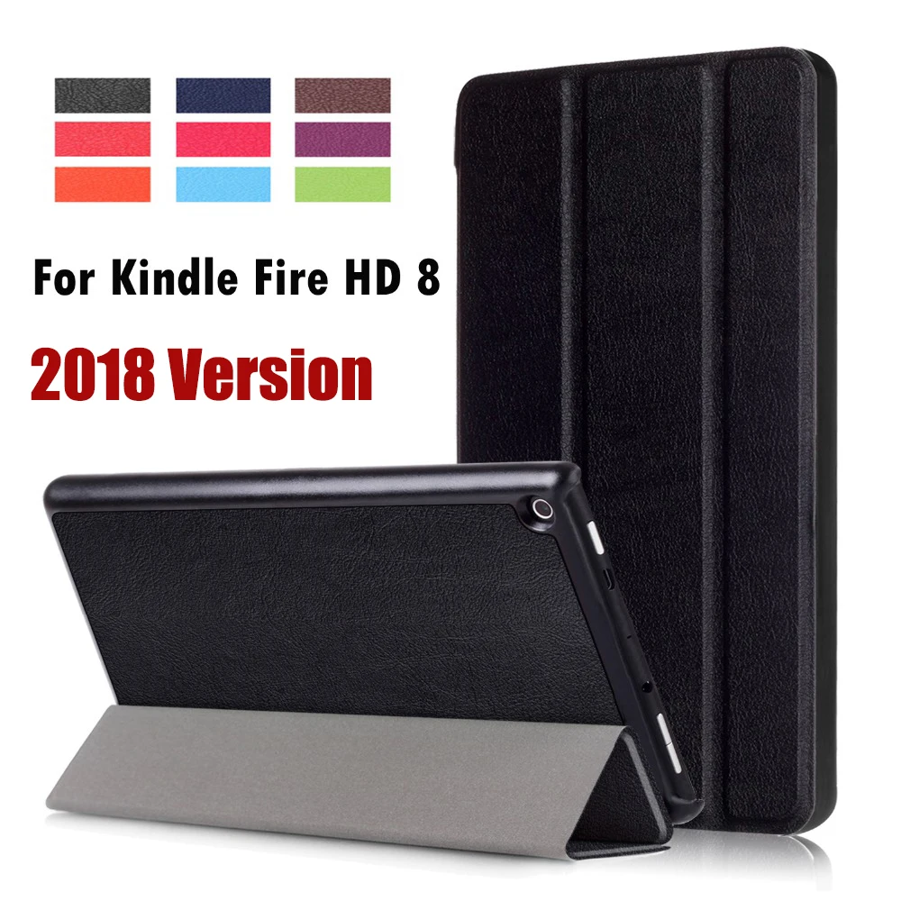 

For Amazon Kindle 2018 New Fire HD 8 Business Painted Print PU Leather Flip Smart Sleep Cover Case For kindle fire hd8 2018 new