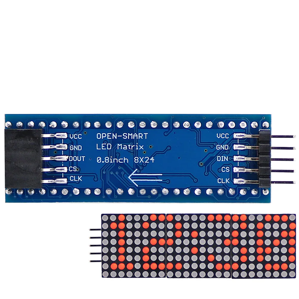 Светодиодный модуль для Arduino UNO R3/Mega2560 с красной матрицей 0 8 дюйма 8*24