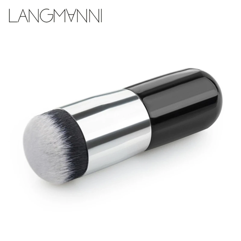 

New chubby pier foundation brush flat cream makeup blush face blush professional makeup makeup brush portable BB flat cream