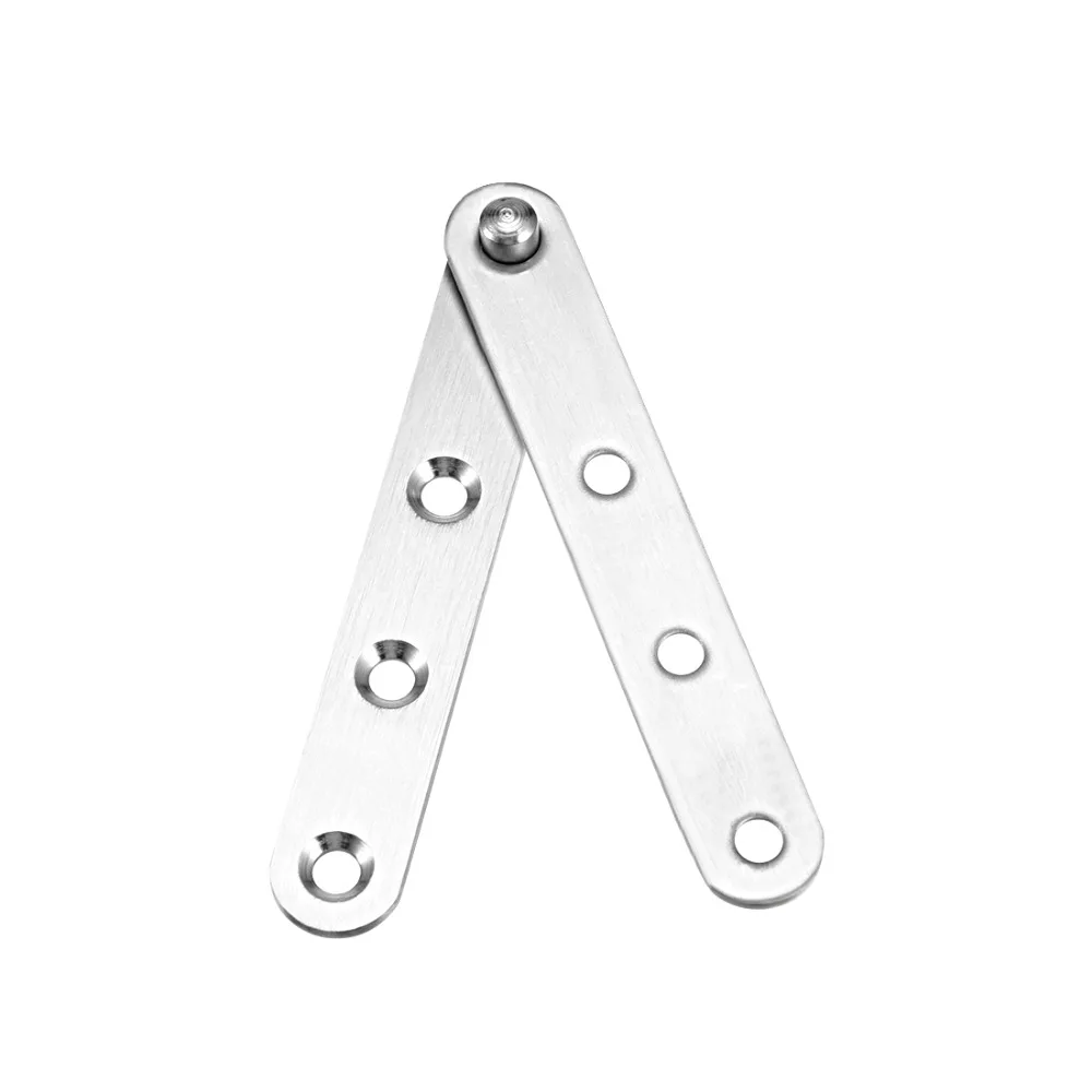 

Uxcell Hot Selling 2sets Stainless Steel 100 x 16 x 12mm 360 degree Good Hiding Effect Rotating Door Pivot Hinge Silver Tone