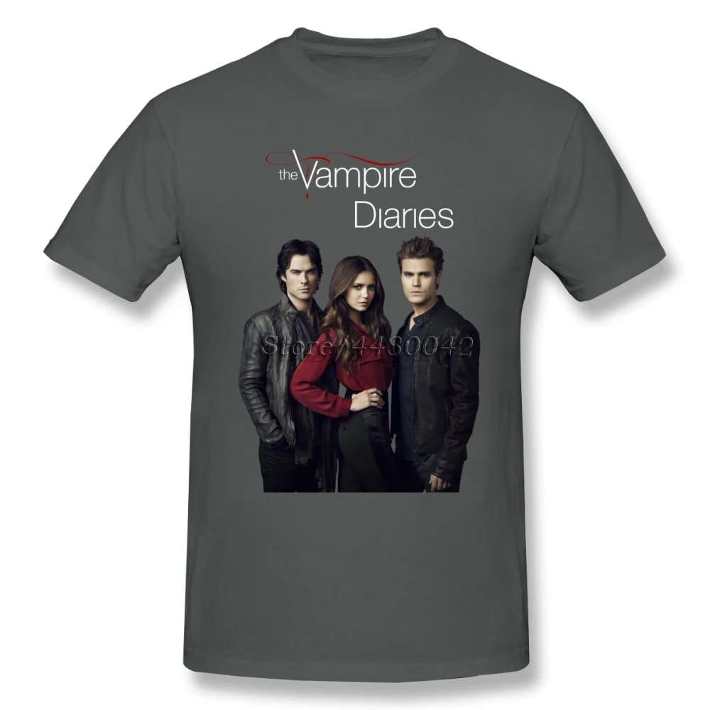 

Vampire Diaries T-shirt For Men Dropshipping Summer Short Sleeve Cotton Plus Size Custom Team Tee 4XL 5XL 6XL