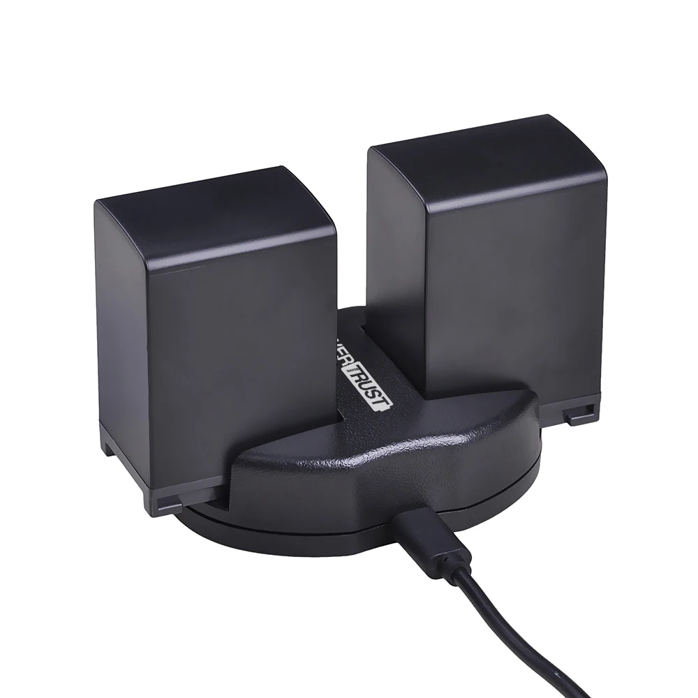 Vhbw Caricabatterie Per Canon Legria HF S200, S20, S21 HD, Stazione Di Ricarica + Adattatore Auto 12V - 2