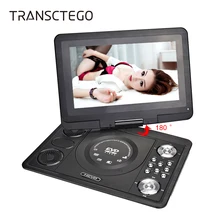 TRANSCTEGO DVD Player Portable TV 13.9 Inch With Digital TV Home LCD Screen For Car Usb Game FM DVD VCD CD MP3 Anolog Television
