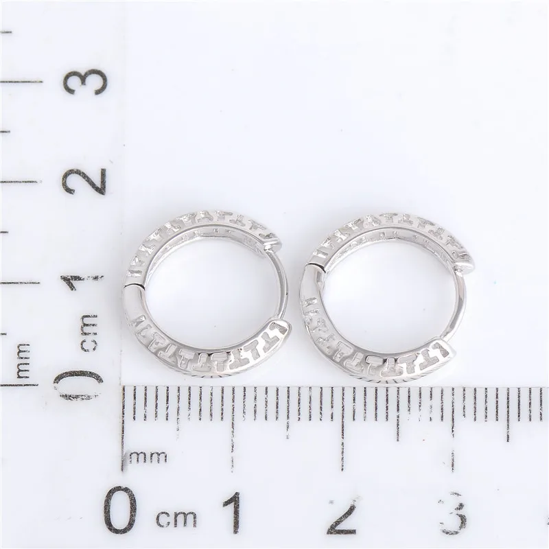 SHUANGR 1 пара = 2 шт Серебряные Модные женские вечерние ювелирные изделия полые красивые серьги-кольца TA564