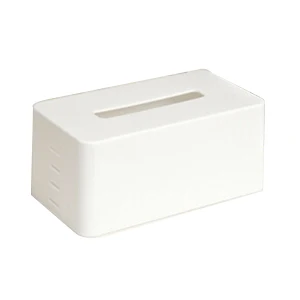 Прямоугольная пластиковая тканевая салфетка для лица, коробка для туалетной бумаги, диспенсер, чехол, держатель для украшения дома и офиса(белый) 21,5*9,3*12 см