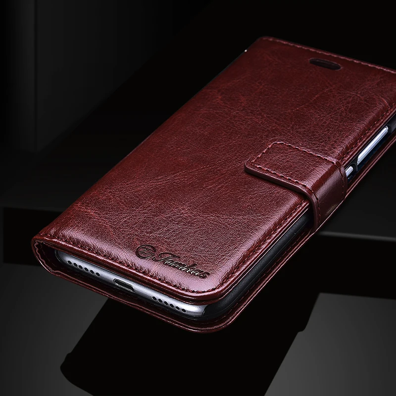 TOMKAS Wallet Case For Xiaomi Redmi Note 5A Case Flip Cover Plain Business Cases For Redmi Note 5A With Kickstand (3)