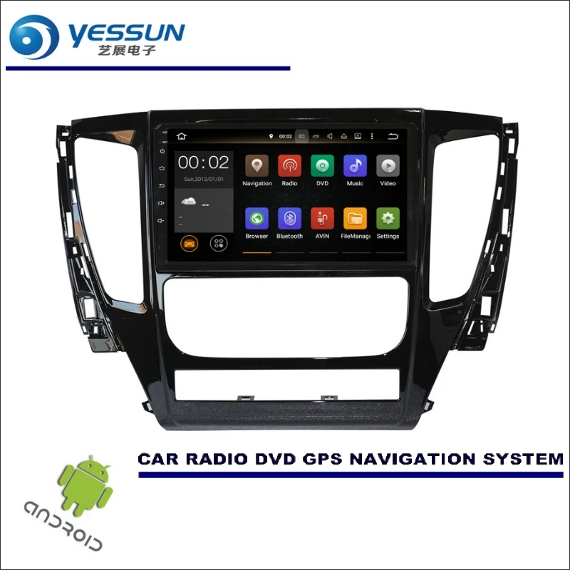 

YESSUN Car Radio Multimedia Navigation For Mitsubishi Pajero 2016~2017 Wince / Android GPS Player Navi Radio Stereo NO CD DVD