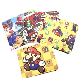 4 типа Super Mario Bros. Короткий Мужской бумажник Для женщин кошелек для монет Кошельки унисекс ID/кредитной держатель для карт