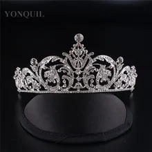 Free Shipping Crystal Crown Bridal Hair Accessory Wedding Rhinestone Tiara Crown Frontlet Bridesmaid Jewelry 3pcs lot