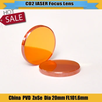 

1Pcs CO2 Laser Focus Lens Dia 20 mm FL 101.6 mm for Laser head China PVD Znse laser lens