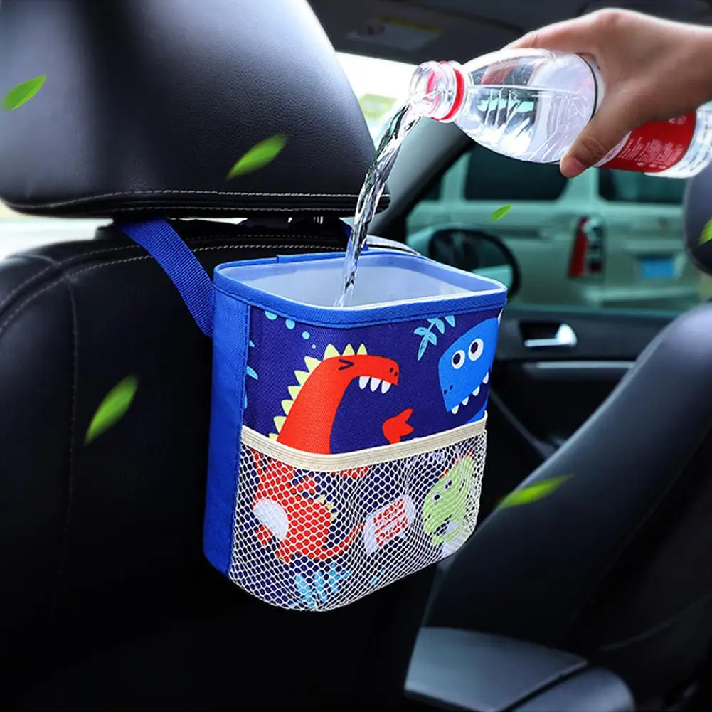 Dragonpad автомобильный мусорный бак, подвесной многофункциональный автомобильный ящик для хранения, автомобильный мусорный мешок